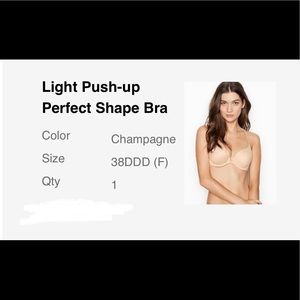 Light push up bra from Victoria’s Secret